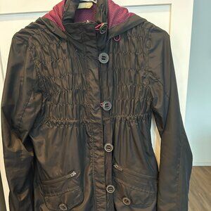 Athleta‎ Womens Black/Purple Lightweight Anorak Jacket XS